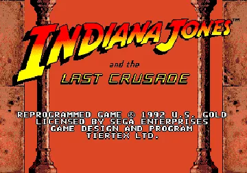 Indiana Jones and the Last Crusade (Europe) screen shot title